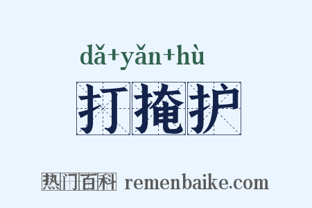 打掩护是什么意思的图片